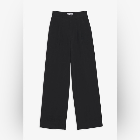 ANINE BING | Carrie Linen Blend Trousers, Black, Size 32 (2) - Picture 3 of 3